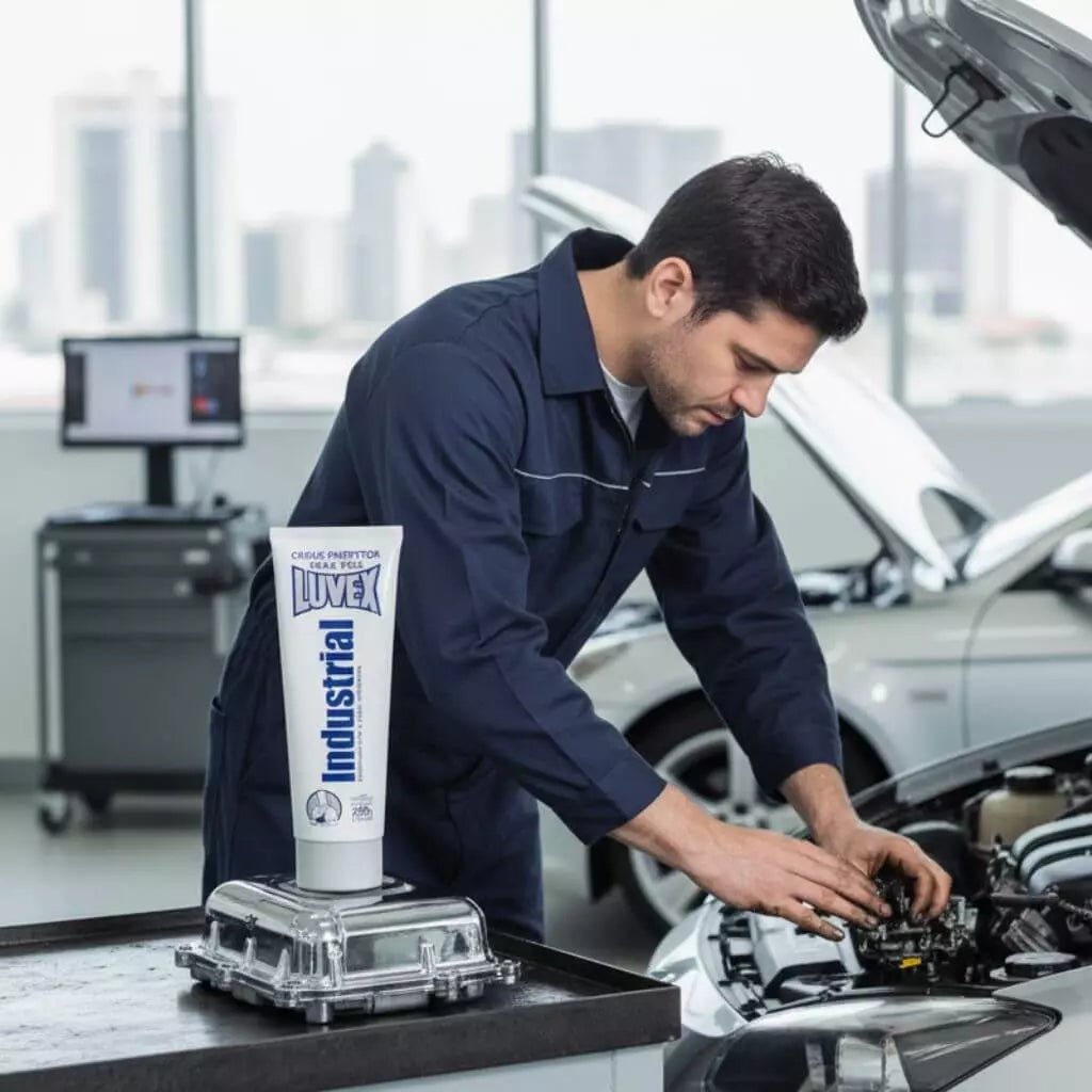 proteção para trabalhadores, mecânicos, indústrias, luvex, óleo-resistente, proteção para as mãos, industrial. 